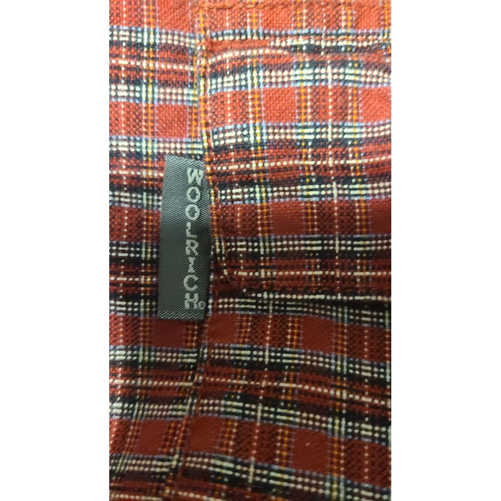 Vintage Woolrich Shirt Mens Large Red Black Flannel USA 90s - Picture 5 of 5
